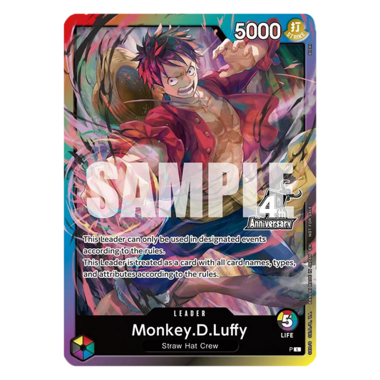 MONKEY D.LUFFY (PL) LEADER - 4TH ANNIVERSARY - INGLÉS - Fridam Store