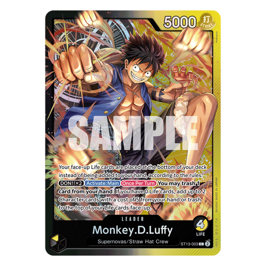 MONKEY D. LUFFY (ST13 003) CHEF - LES TROIS FRÈRES - ANGLAIS