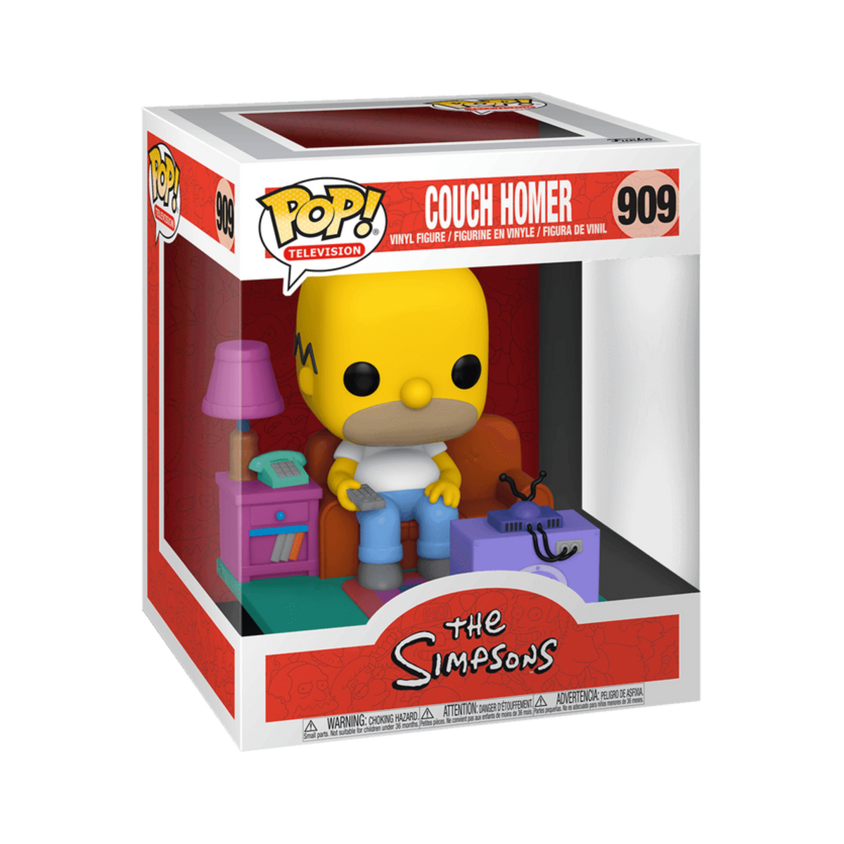FUNKO POP THE SIMPSONS – DELUXE-COUCH HOMER SIEHT FERN #909