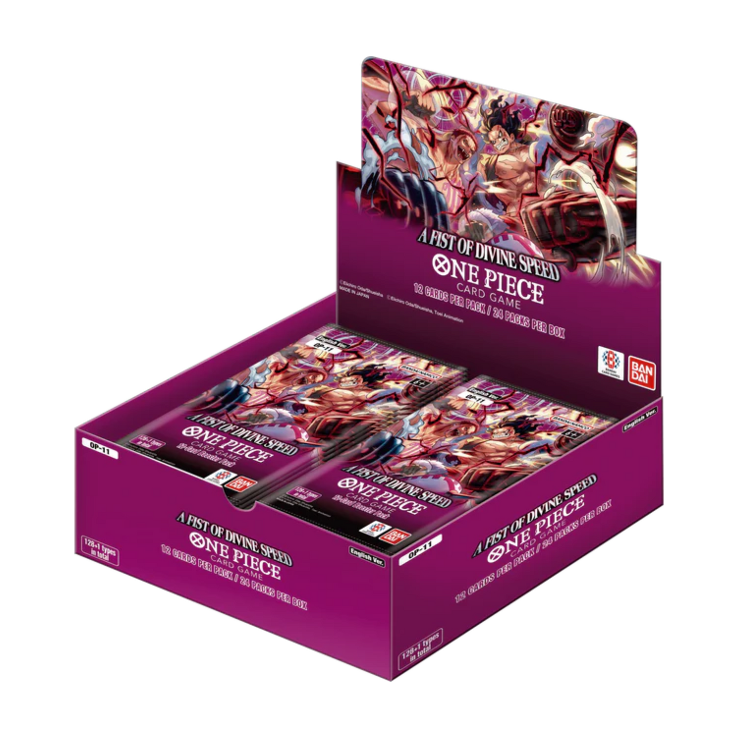 ONE PIECE OP11 BOOSTER BOX "A FIST OF DIVINE SPEED" - INGLÉS (SELLADO)