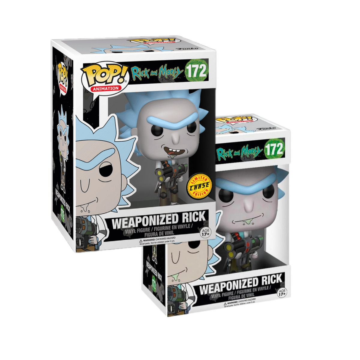 FUNKO POP RICK AND MORTY - WEAPONIZED RICK (REGULÄR + CHASE) #172