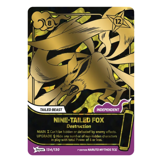 RENARD À NEUF QUEUES (134/130) SECRÈTE RARE - MYTHOS 2ÈME ÉDITION - ANGLAIS