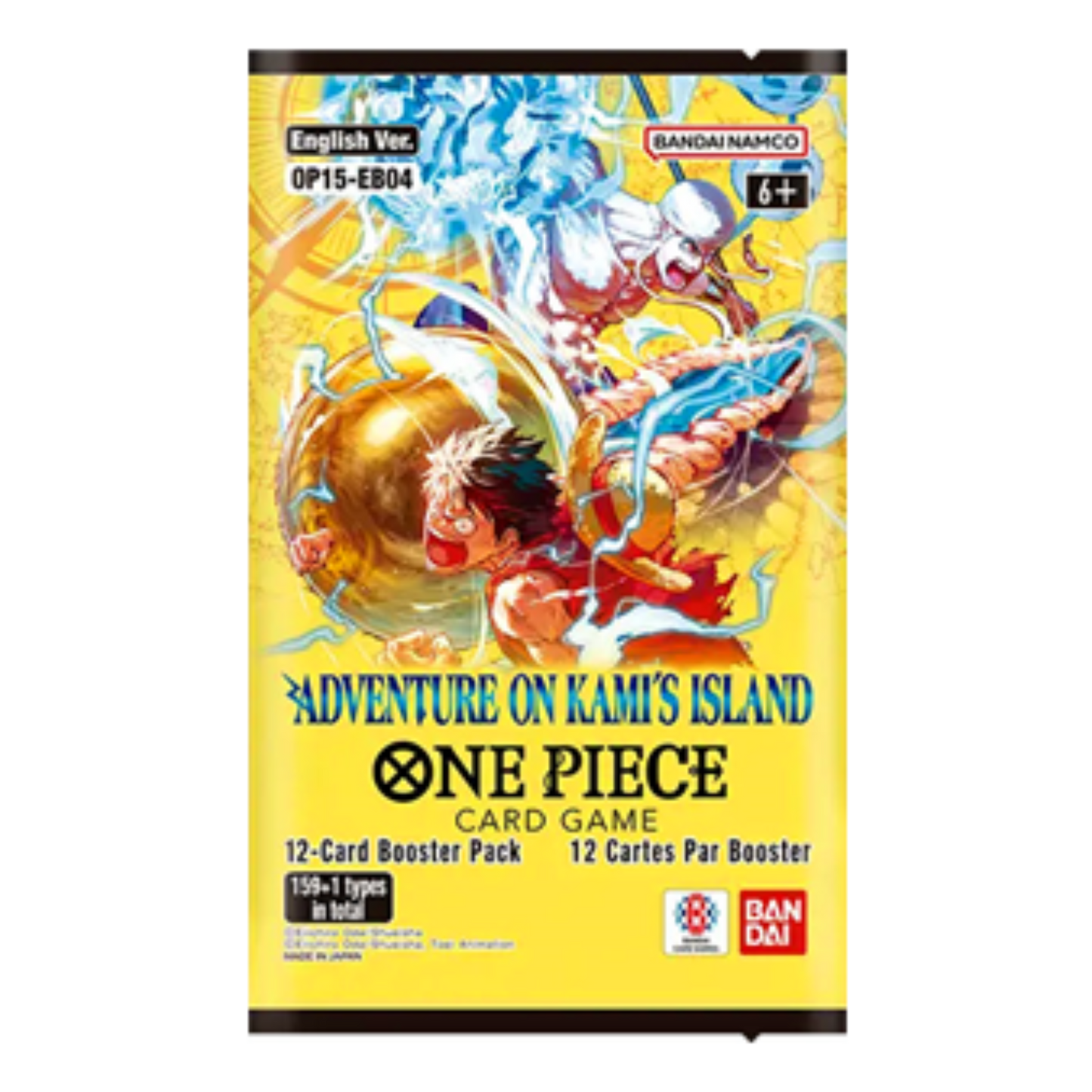 ONE PIECE OP15 BOOSTER BOX « AVENTURE SUR L'ÎLE DE KAMI » - VERSION ANGLAISE (SOUS BLISTER)