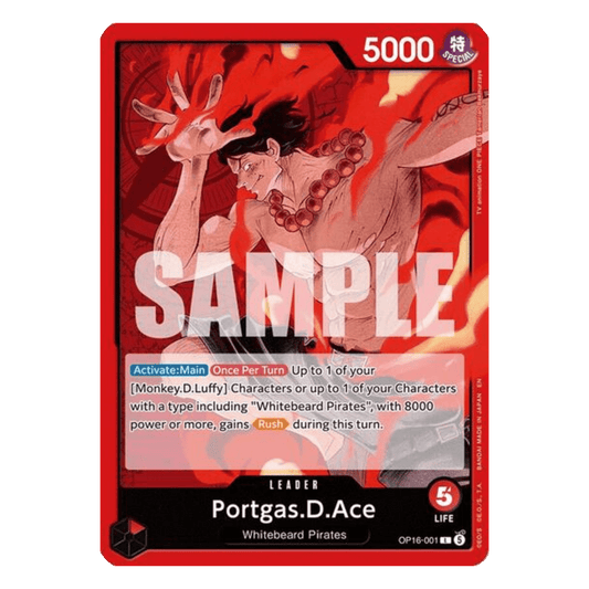 ACE (OP16 001) LEADER - THE TIME OF BATTLE - INGLÉS - Fridam Store