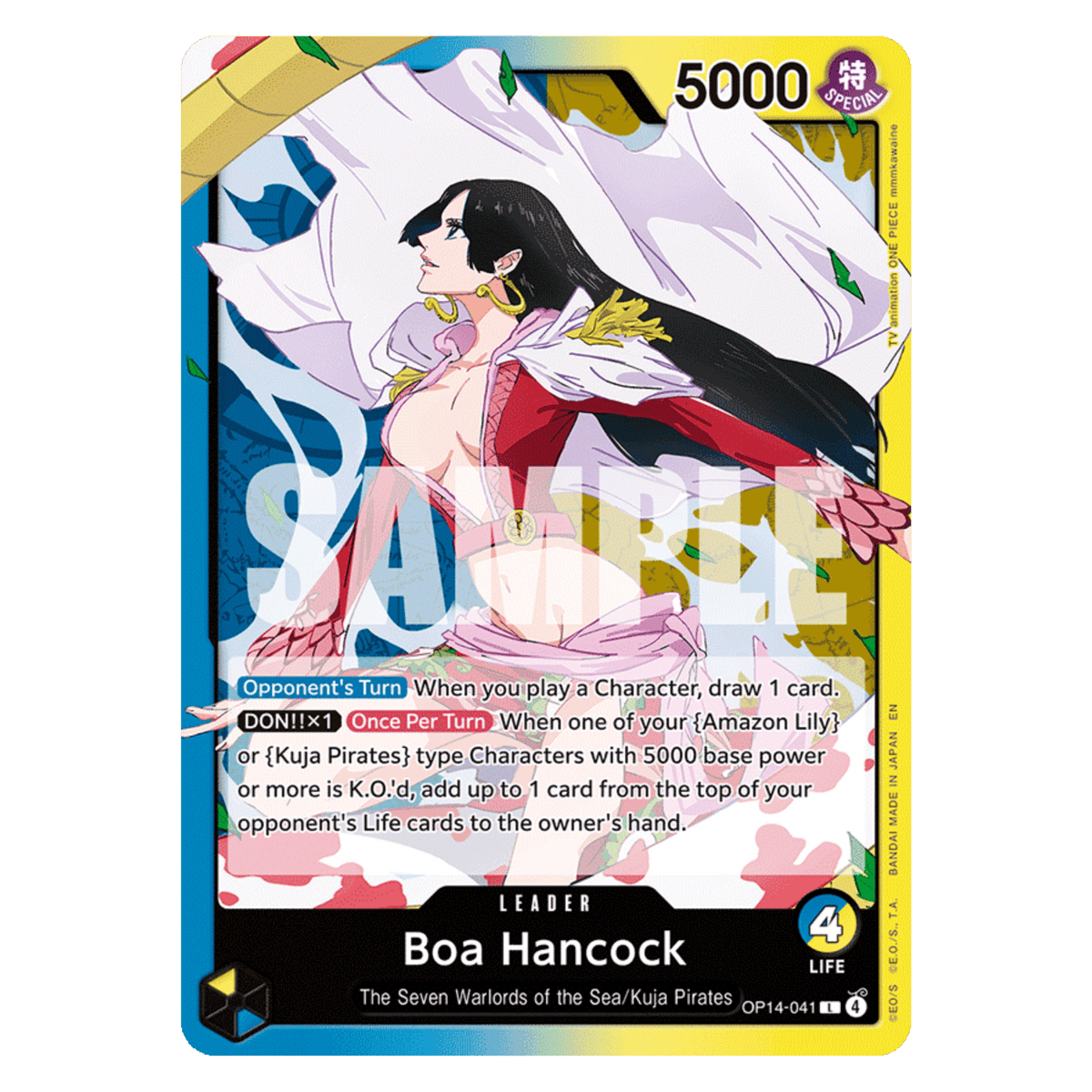 BOA HANCOCK (OP14 041) LEADER - THE AZURE SEA'S SEVEN - INGLÉS - Fridam Store