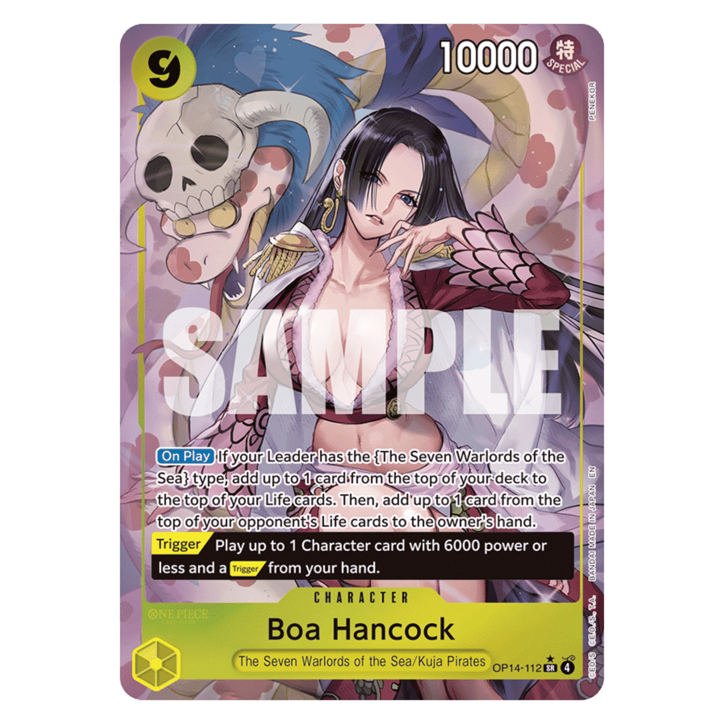 BOA HANCOCK (OP14 112) SR ALT ART - THE AZURE SEA´S SEVEN - INGLÉS - Fridam Store