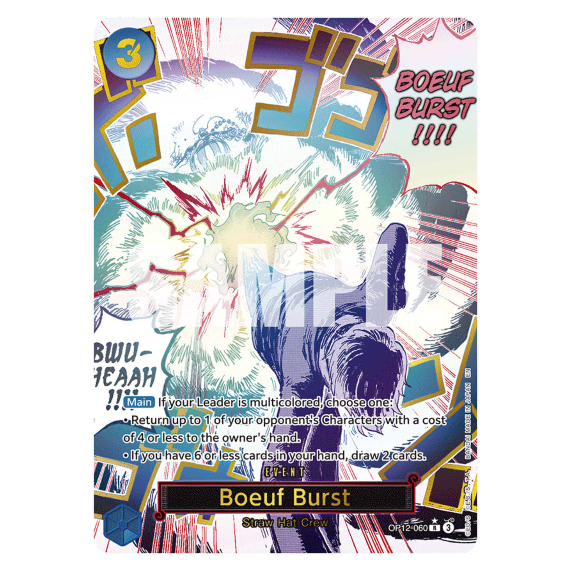 BOEUF BURST BGS 9.5 (OP12 060) MANGA EVENT - LEGACY OF THE MASTER - INGLÉS - Fridam Store