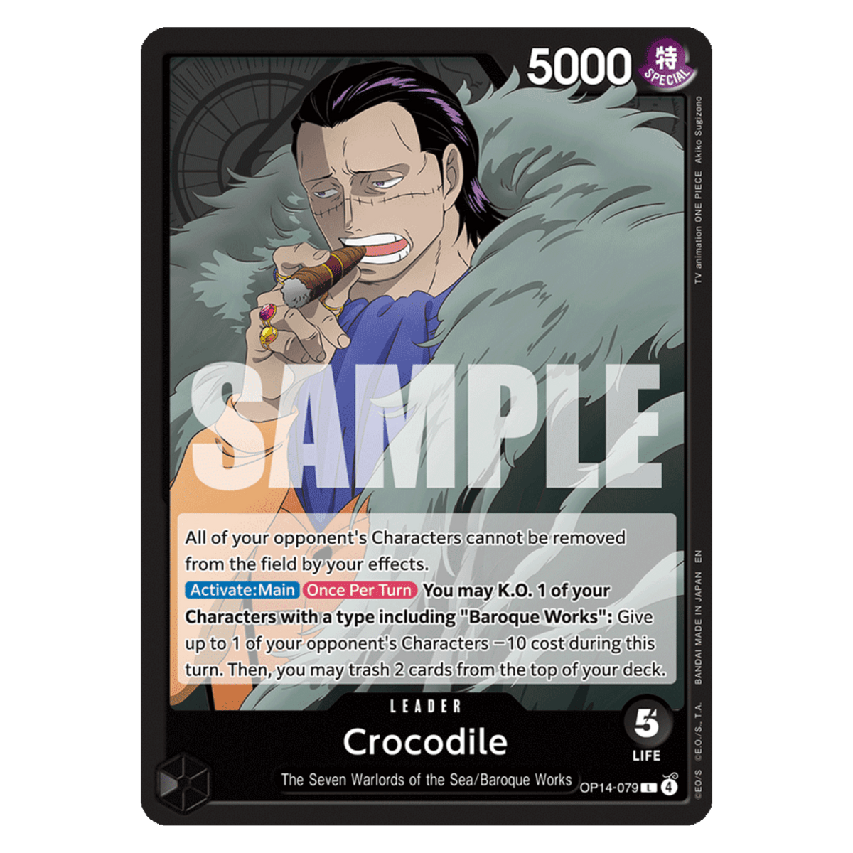 CROCODILE (OP14 079) LEADER - THE AZURE SEA'S SEVEN - INGLÉS - Fridam Store