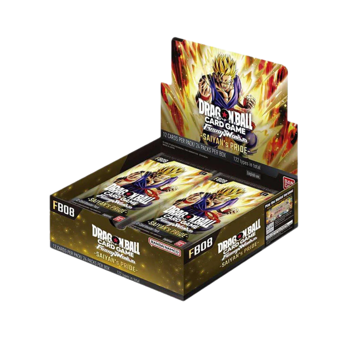 DB FUSION WORLD FB08 BOOSTER BOX "SAIYAN'S PRIDE" - INGLÉS (SELLADO) - Fridam Store
