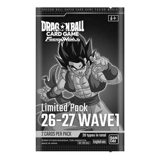 DRAGON BALL FUSION WORLD LIMITED PACK 26/27 WAVE 1 - INGLÉS - Fridam Store