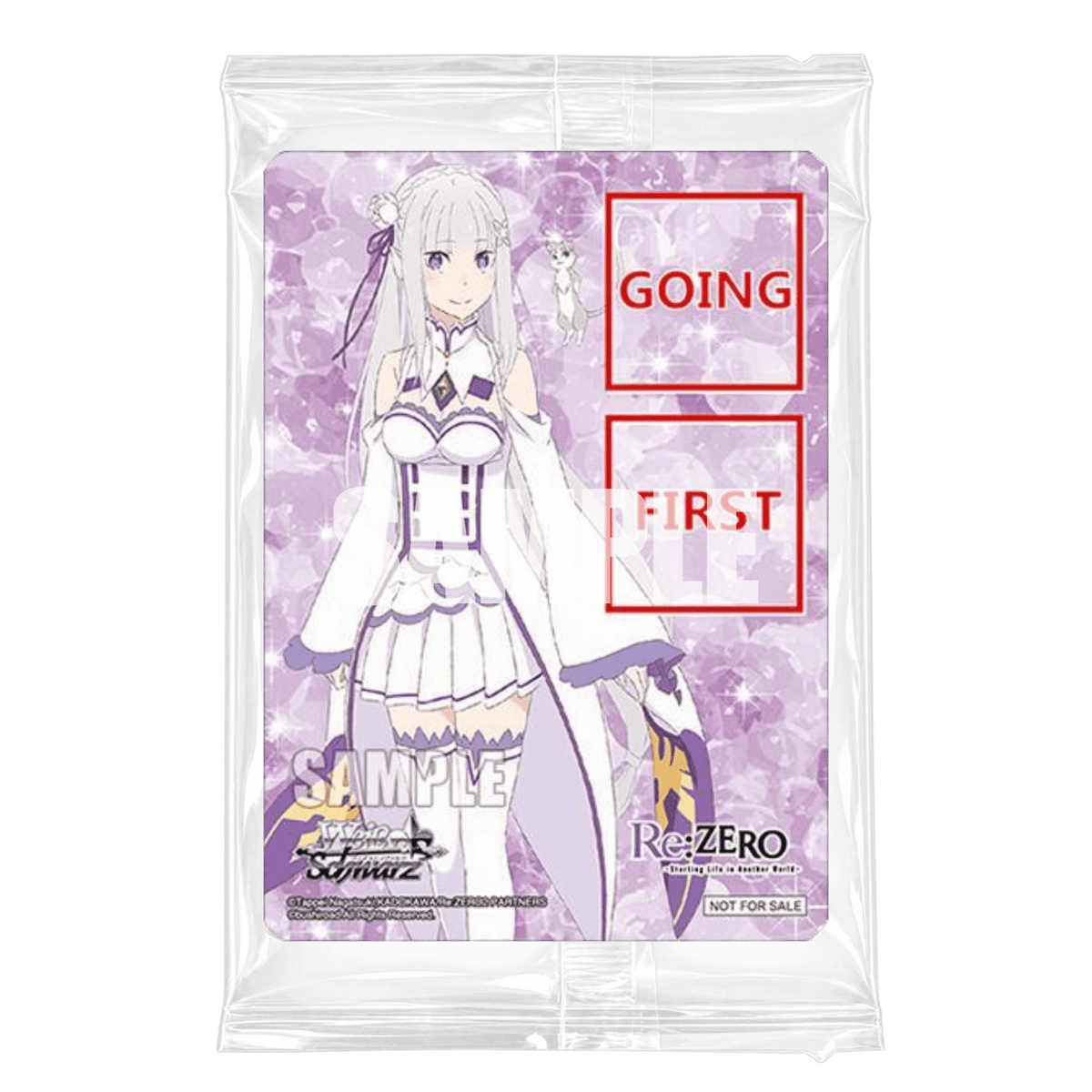EMILIA "GOING FIRST" CARD - RE:ZERO VOL.3 - PROMO - INGLÉS (SELLADO) - Fridam Store