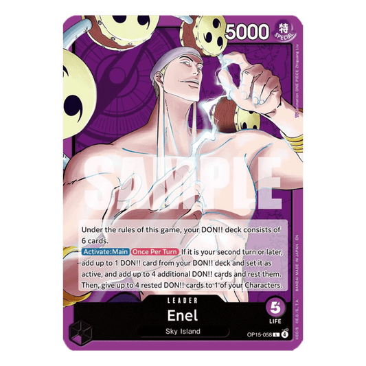 ENEL (OP15 058) LEADER - ADVENTURE ON KAMI'S ISLAND - INGLÉS - Fridam Store