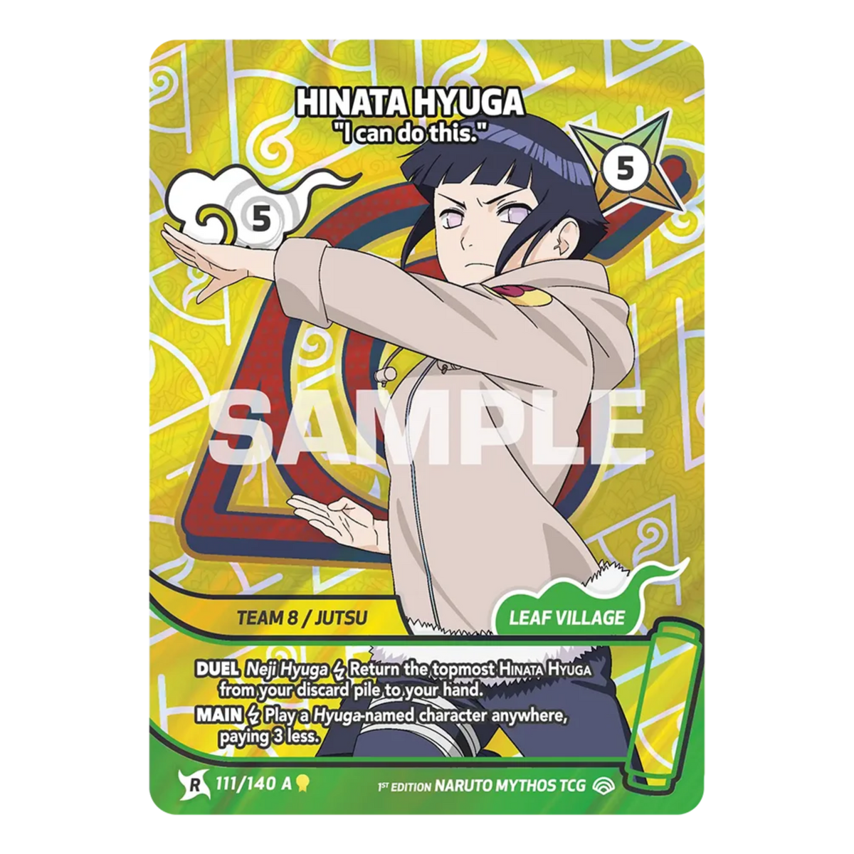 HINATA NYUGA (111/140 A) - SHINOBI SHIREN 1ST EDITION - INGLÉS - Fridam Store