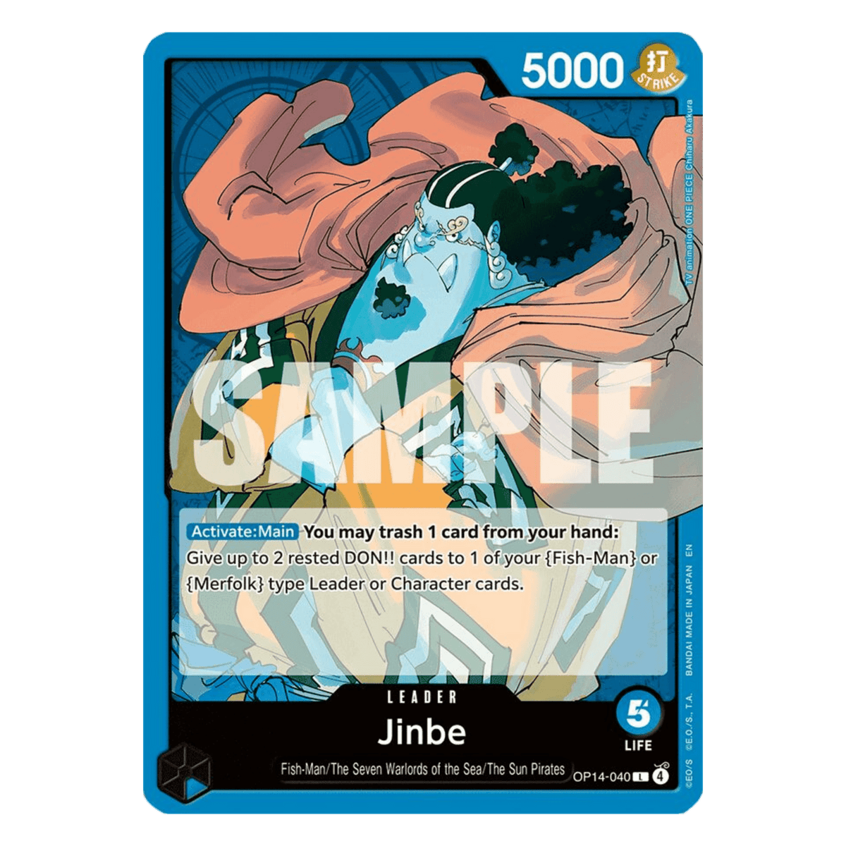 JINBE (OP14 040) LEADER - THE AZURE SEA'S SEVEN - INGLÉS - Fridam Store