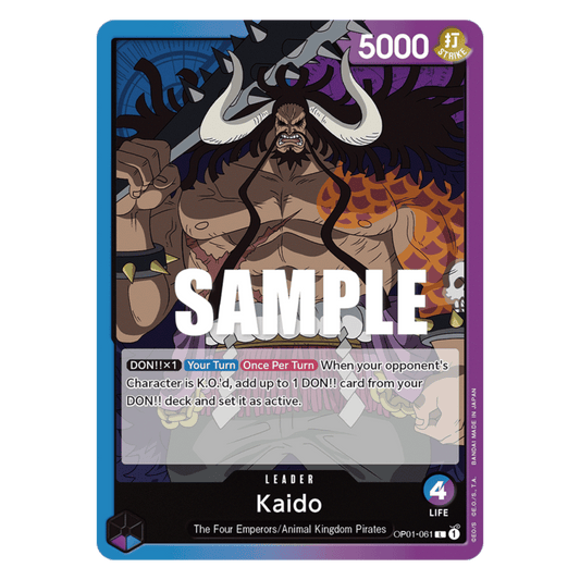 KAIDO (OP01 061) LÍDER - ROMANCE DAWN - INGLÉS - Fridam Store