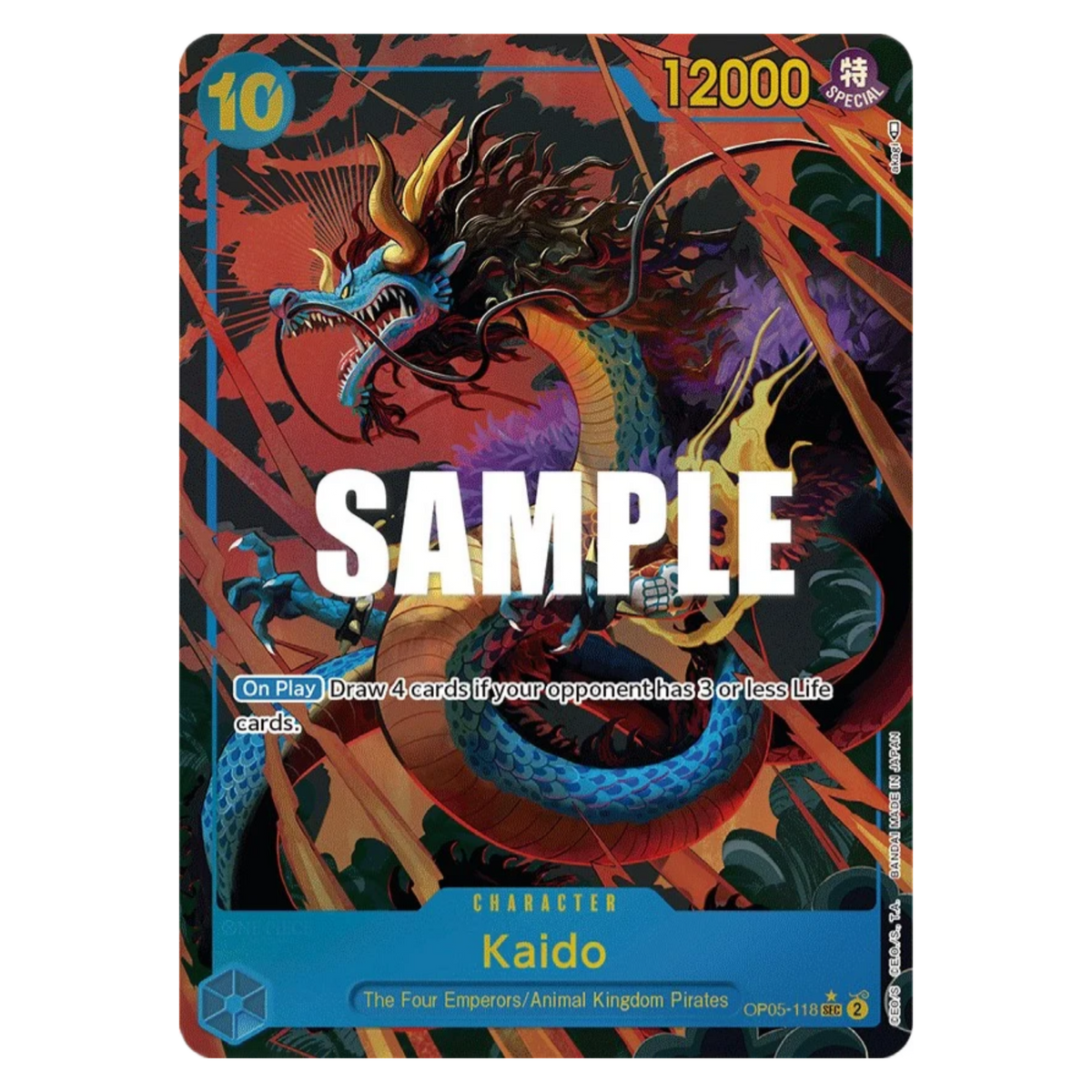 KAIDO (OP05 118) SEC ALT ART - AWAKENING OF THE NEW ERA - INGLÉS - Fridam Store