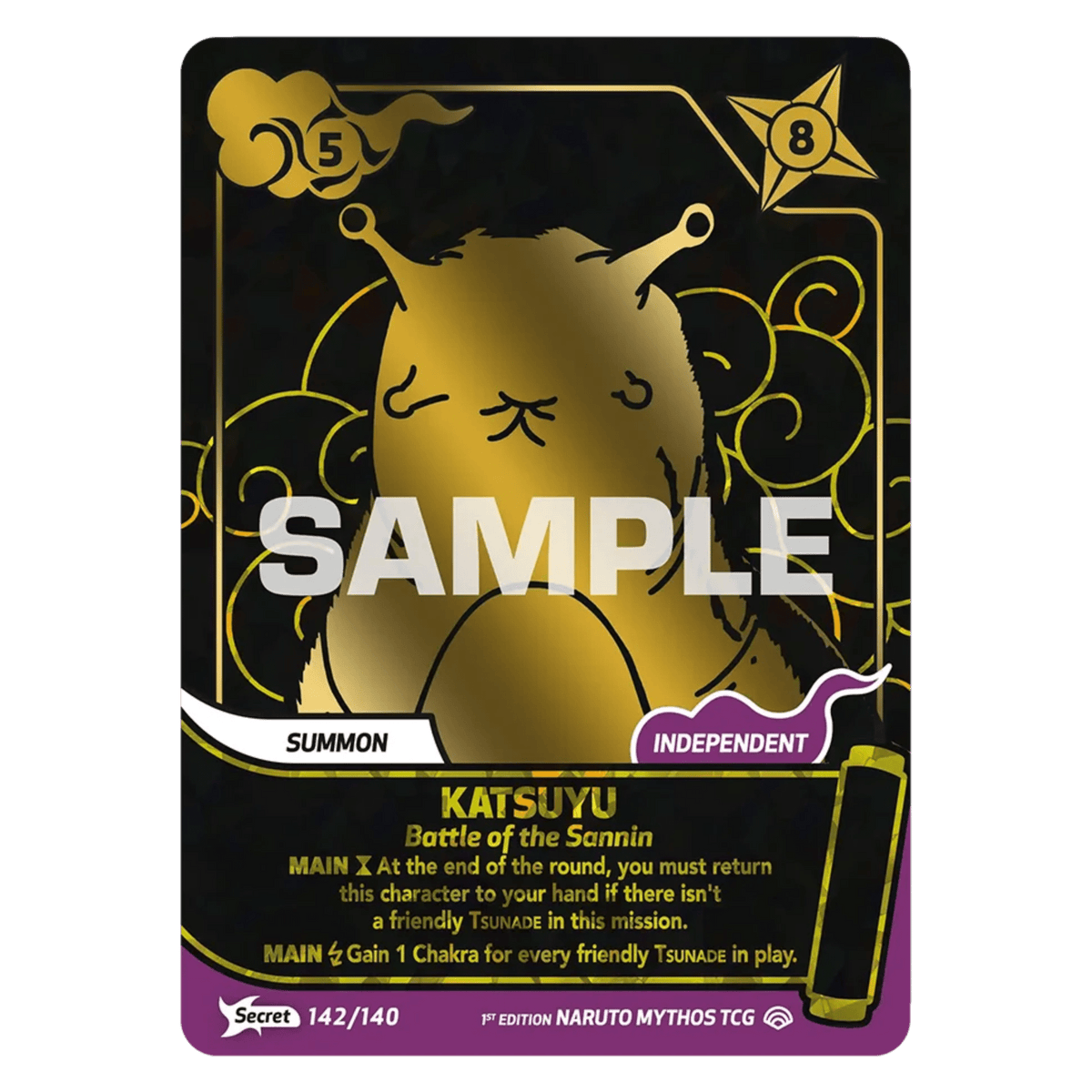 KATSUYU (142/140) SECRET RARE - SHINOBI SHIREN - INGLÉS - Fridam Store