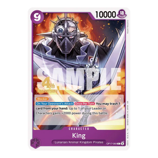 KING (OP17 064) C - 4TH ANNIVERSARY - INGLÉS - Fridam Store