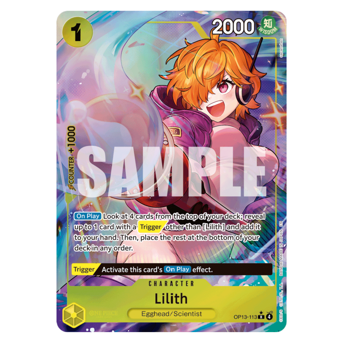 LILITH (OP13 113) R ALT ART - CARRYING ON HIS WILL - INGLÉS - Fridam Store