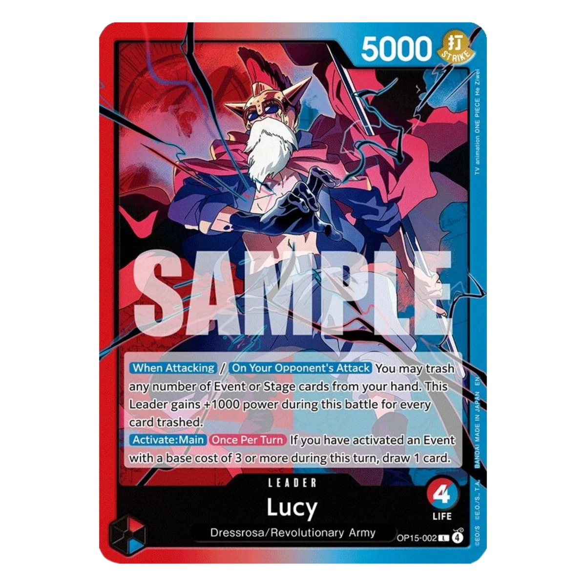 LUCY (OP15 002) LEADER - ADVENTURE ON KAMI’S ISLAND - INGLÉS - Fridam Store