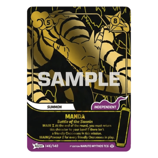 MANDA (146/140) SECRET RARE - SHINOBI SHIREN - INGLÉS - Fridam Store