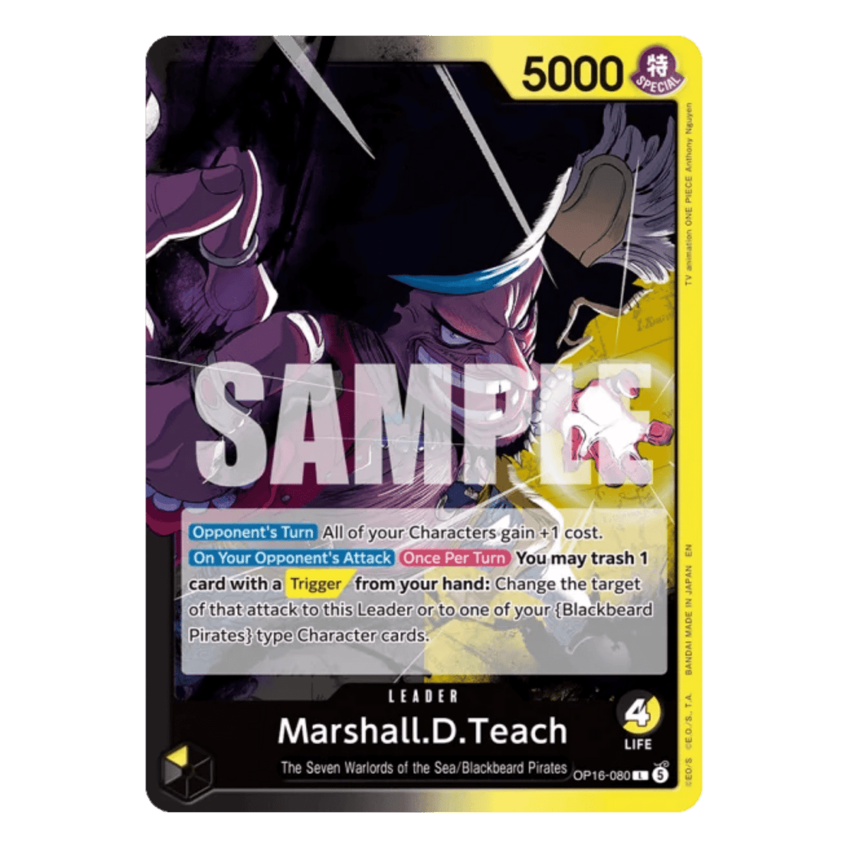MARSHALL D. TEACH (OP16 080) LEADER - THE TIME OF BATTLE - INGLÉS - Fridam Store