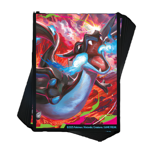 MEGA CHARIZARD EX PREMIUM COLLECTION CARD SLEEVES (x65) - POKEMON - Fridam Store