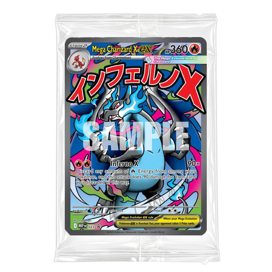 MEGA CHARIZARD X EX (MEP 023) - PROMO - INGLÉS (SELLADO) - Fridam Store