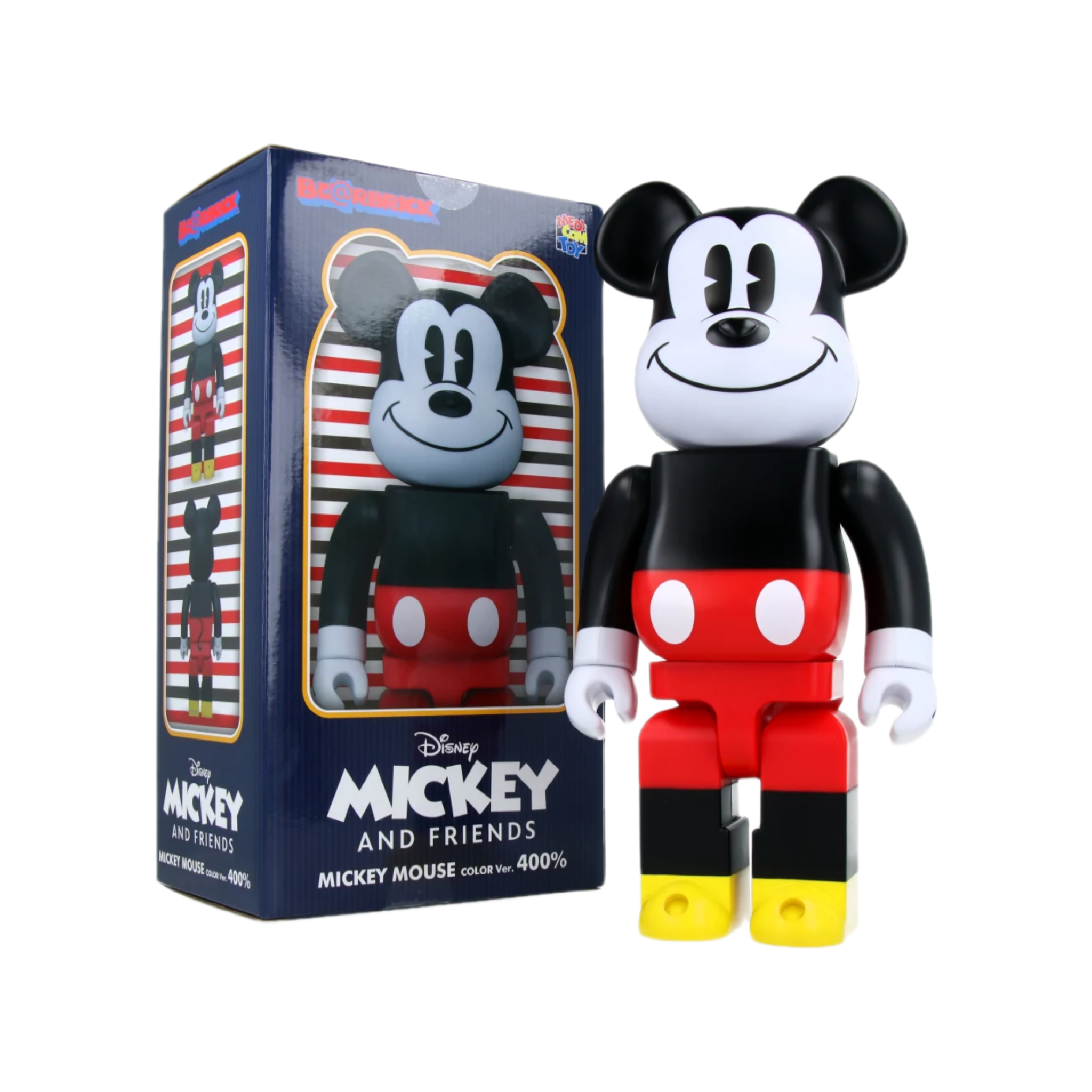 MICKEY MOUSE COLOR BE@RBRICK (400%) - MICKEY MOUSE & FRIENDS - Fridam Store