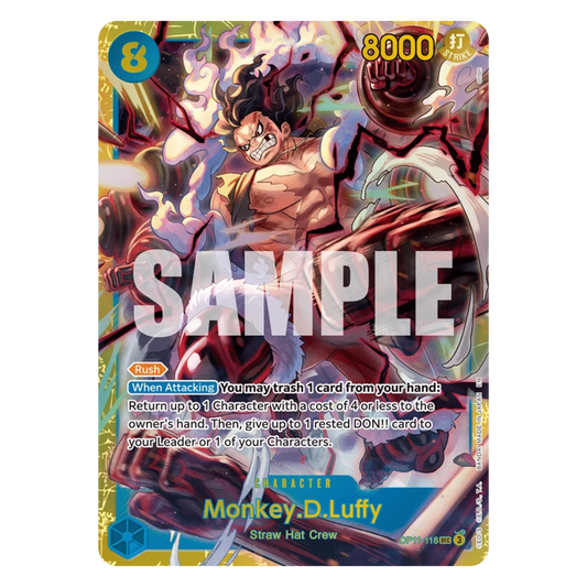 MONKEY D. LUFFY (OP11 118) SEC - A FIST OF DIVINE SPEED - INGLÉS - Fridam Store