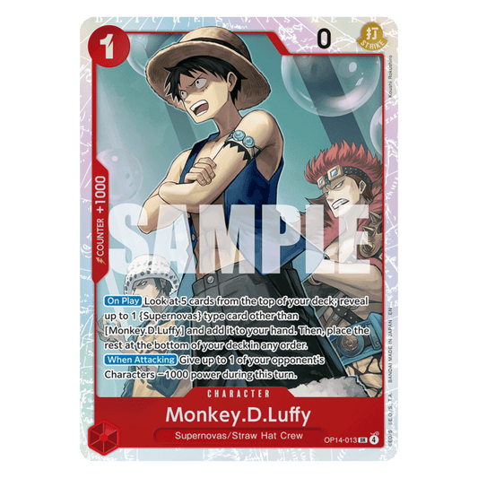 MONKEY D. LUFFY (OP14 013) SR - THE AZURE SEA´S SEVEN - INGLÉS - Fridam