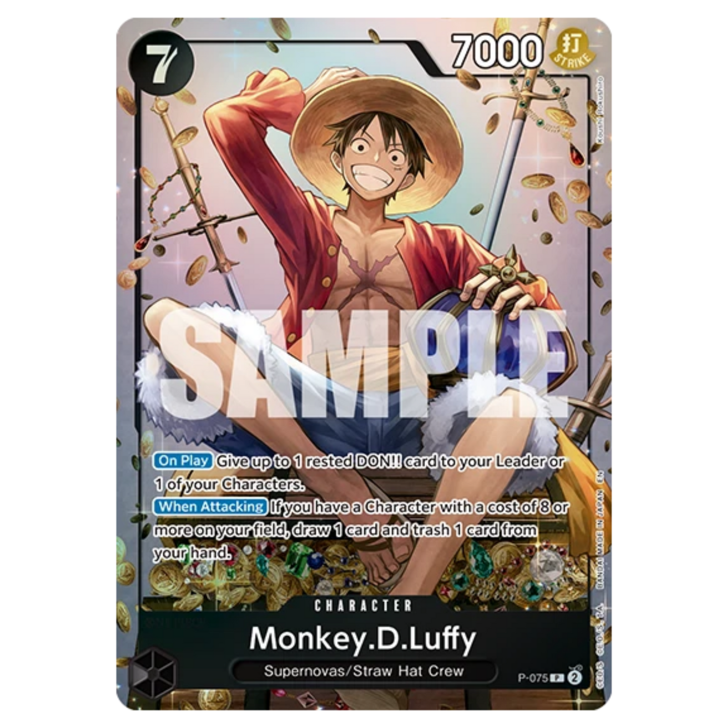 MONKEY D. LUFFY (P075) - TS02 COLLECTION - INGLÉS - Fridam