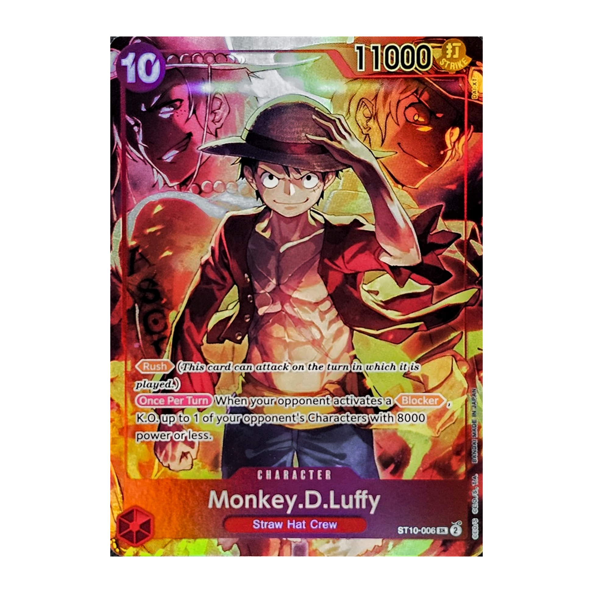 MONKEY D. LUFFY (ST10 006) - TREASURE BOOSTER SET - INGLÉS - Fridam Store