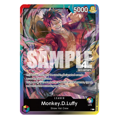 MONKEY D.LUFFY (PL) LEADER - 4TH ANNIVERSARY - INGLÉS - Fridam Store