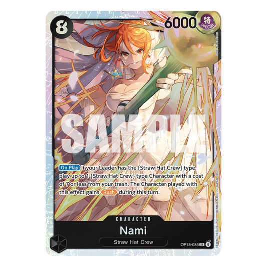 NAMI (OP15 086) SR - ADVENTURE ON KAMI’S ISLAND - INGLÉS - Fridam Store