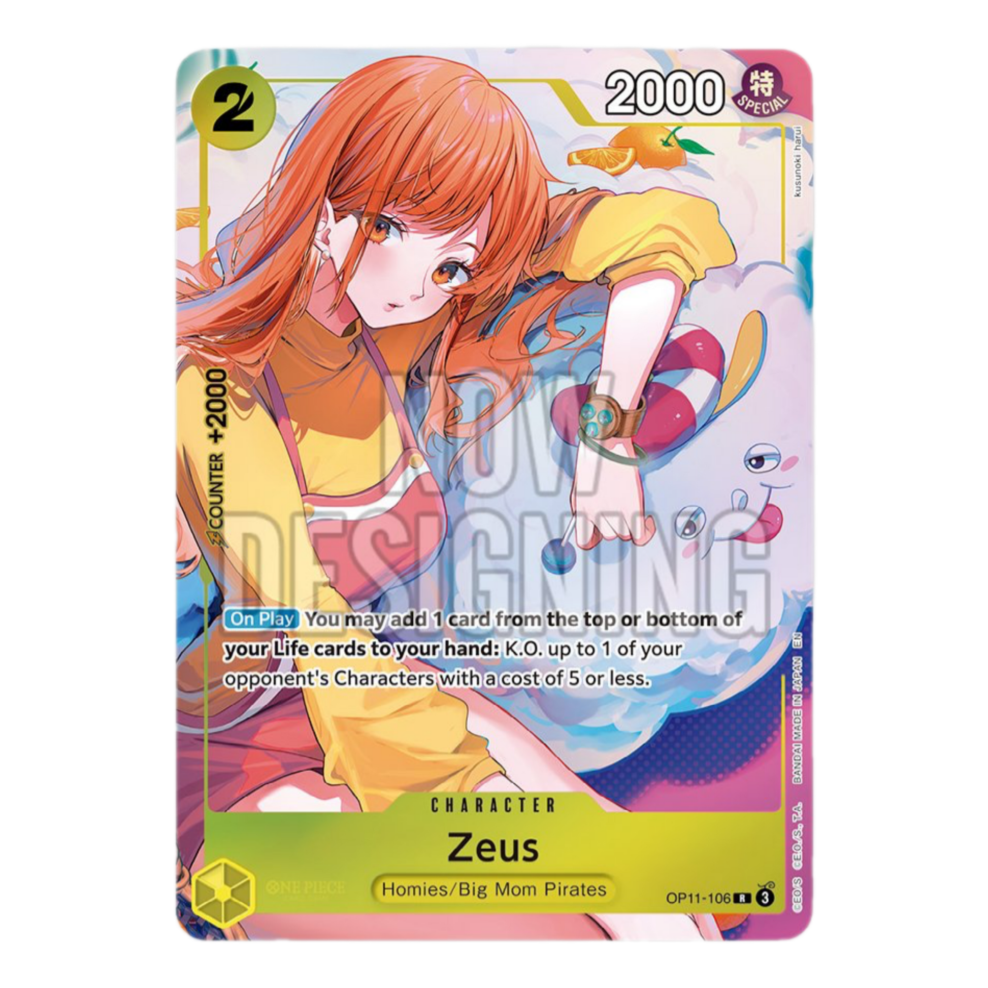 NAMI & ZEUS PLAYMAT (BANDAI CARD GAMES FEST 24/25) - ONE PIECE - Fridam Store