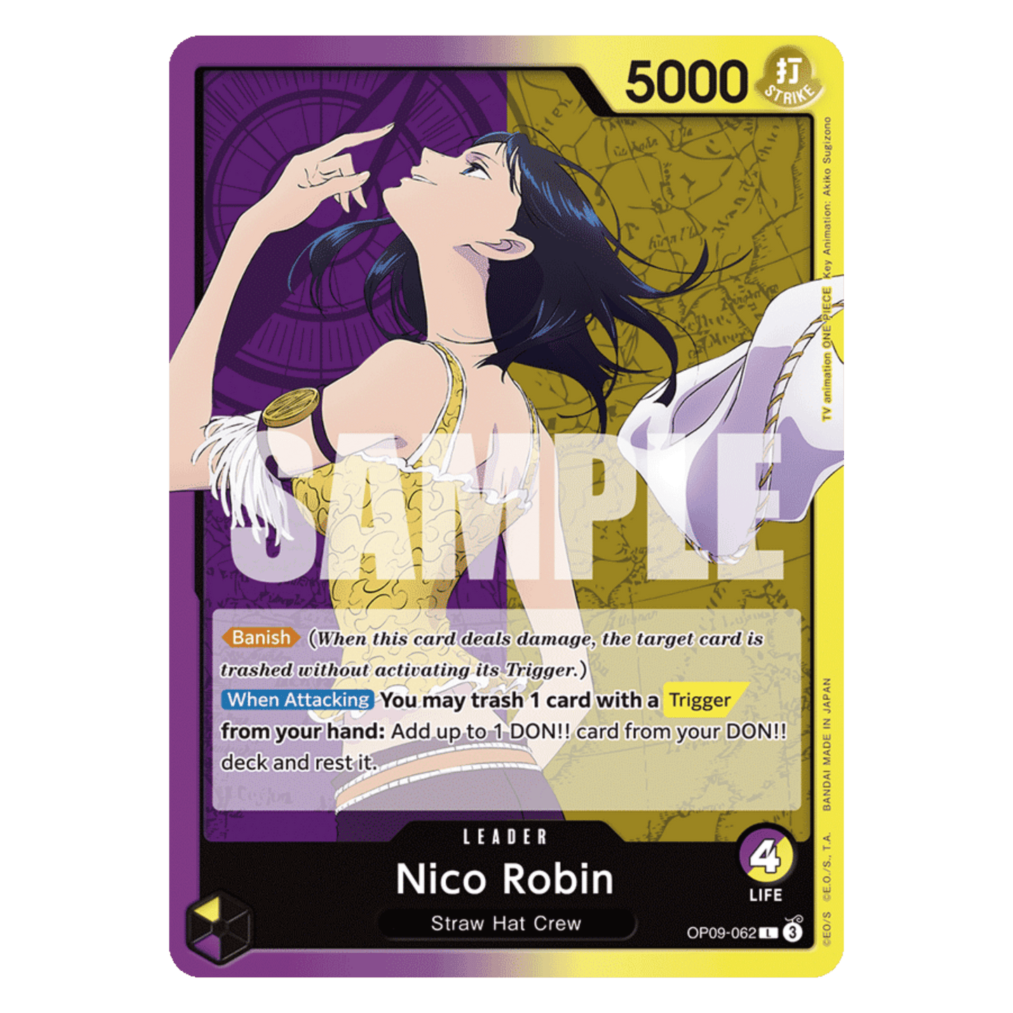 NICO ROBIN (OP09 062) LÍDER - EMPERORS IN THE NEW WORLD - INGLÉS - Fridam Store