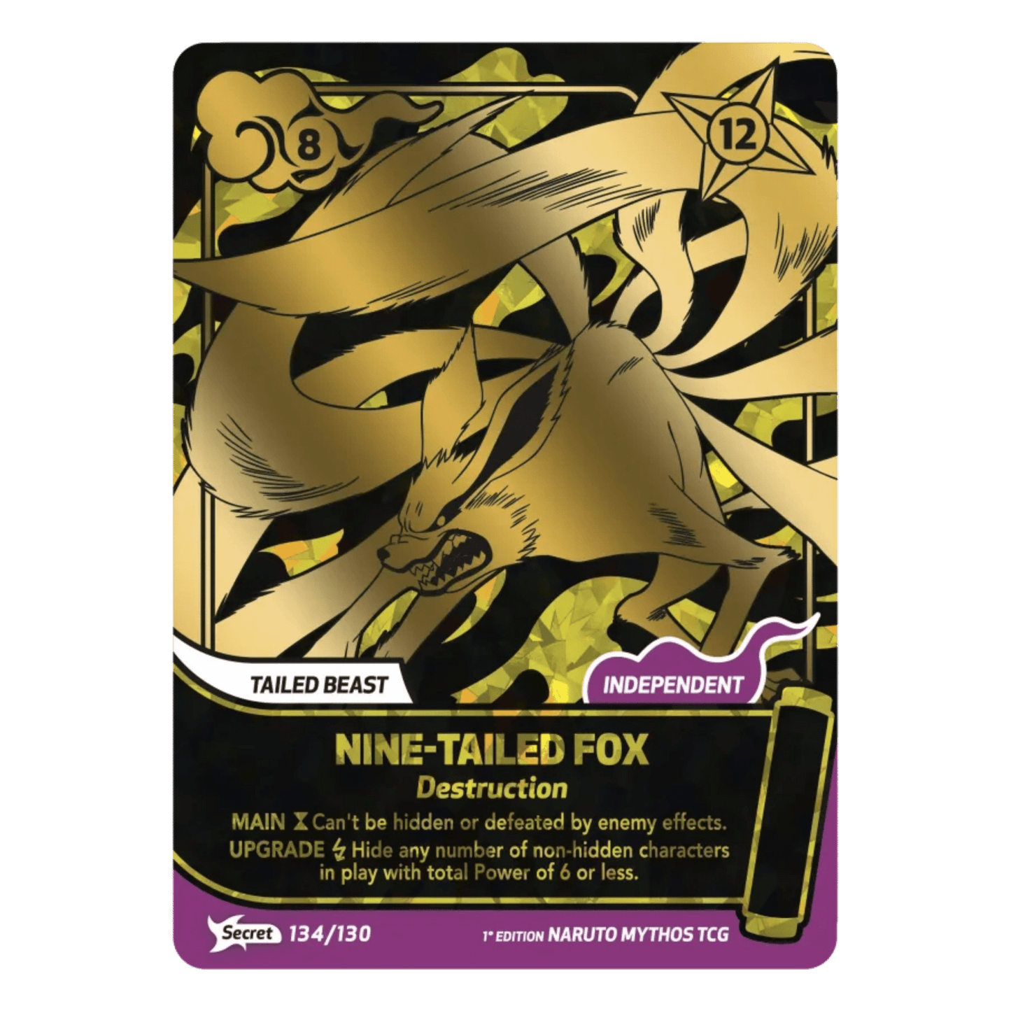 NINE-TAILED FOX (134/130) SECRET RARE - MYTHOS 2ND EDITION - ENGLISH - Fridam Store