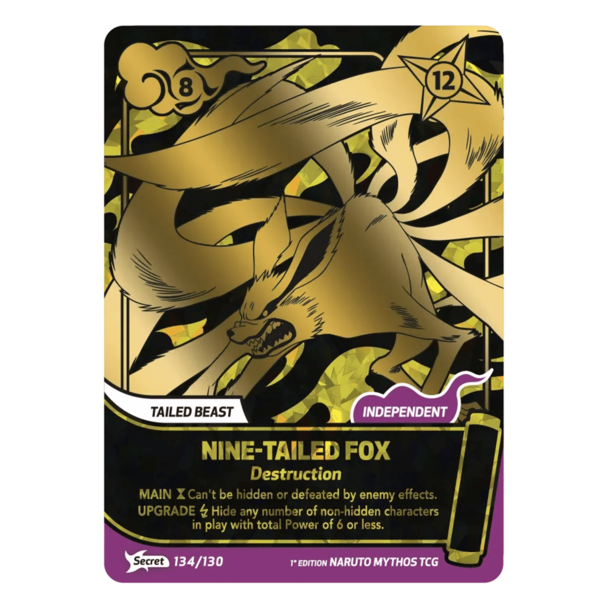 NINE-TAILED FOX (134/130) SECRET RARE - MYTHOS 2ND EDITION - ENGLISH - Fridam Store