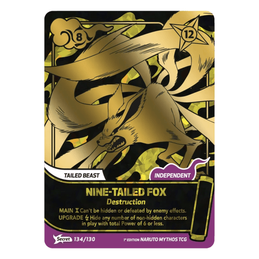 NINE-TAILED FOX (134/130) SECRET RARE - MYTHOS 2ND EDITION - ENGLISH - Fridam Store