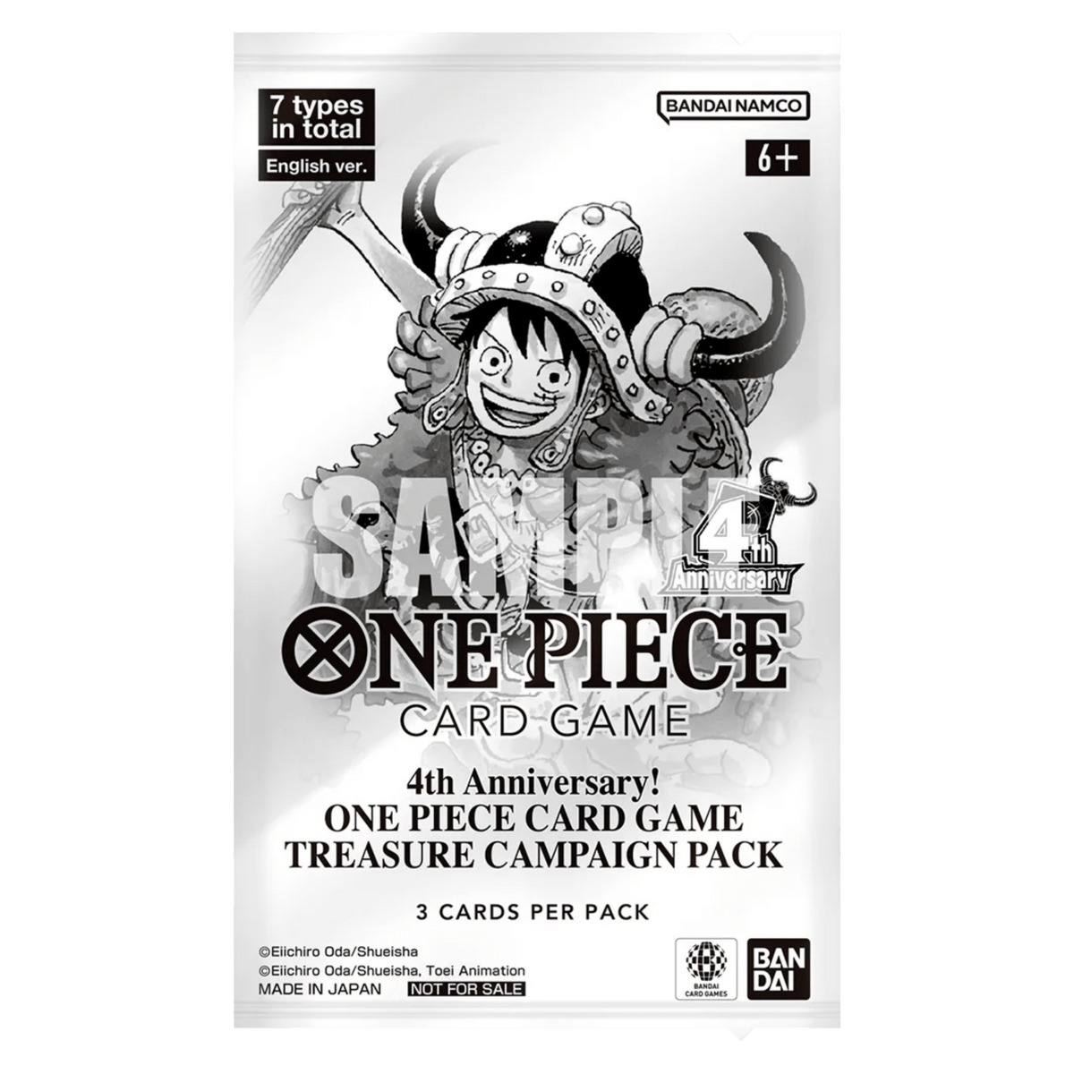 ONE PIECE 4TH ANNIVERSARY TREASURE CAMPAIGN PACK - INGLÉS - Fridam Store