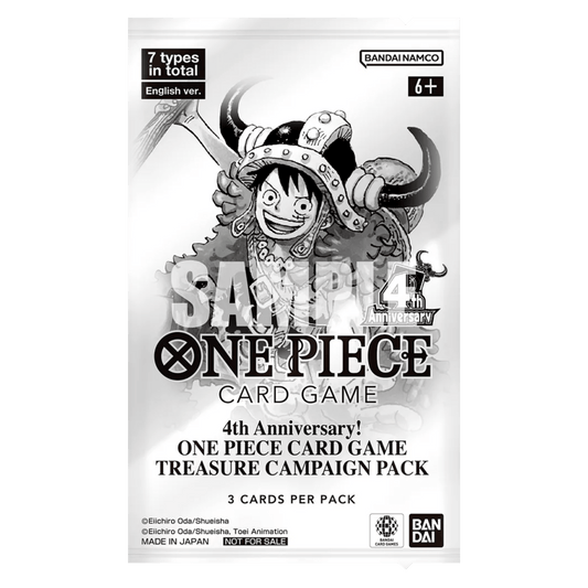 ONE PIECE 4TH ANNIVERSARY TREASURE CAMPAIGN PACK - INGLÉS - Fridam Store