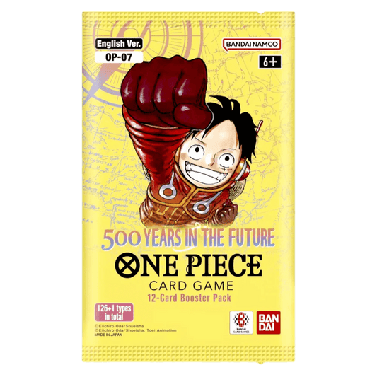 ONE PIECE OP07 BOOSTER PACK "500 YEARS IN THE FUTURE" - INGLÉS (SELLADO) - Fridam Store