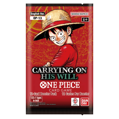 ONE PIECE OP13 BOOSTER BOX "CARRYING ON HIS WILL" - INGLÉS (SELLADO) - Fridam Store