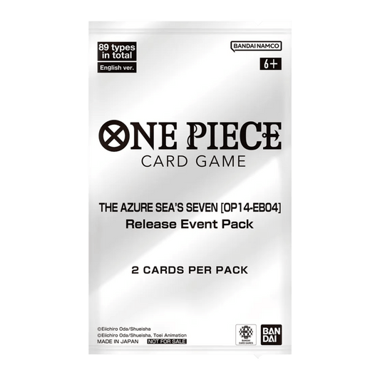 ONE PIECE OP14-EB04 "THE AZURE SEA'S SEVEN" RELEASE EVENT PACK - INGLÉS - Fridam Store