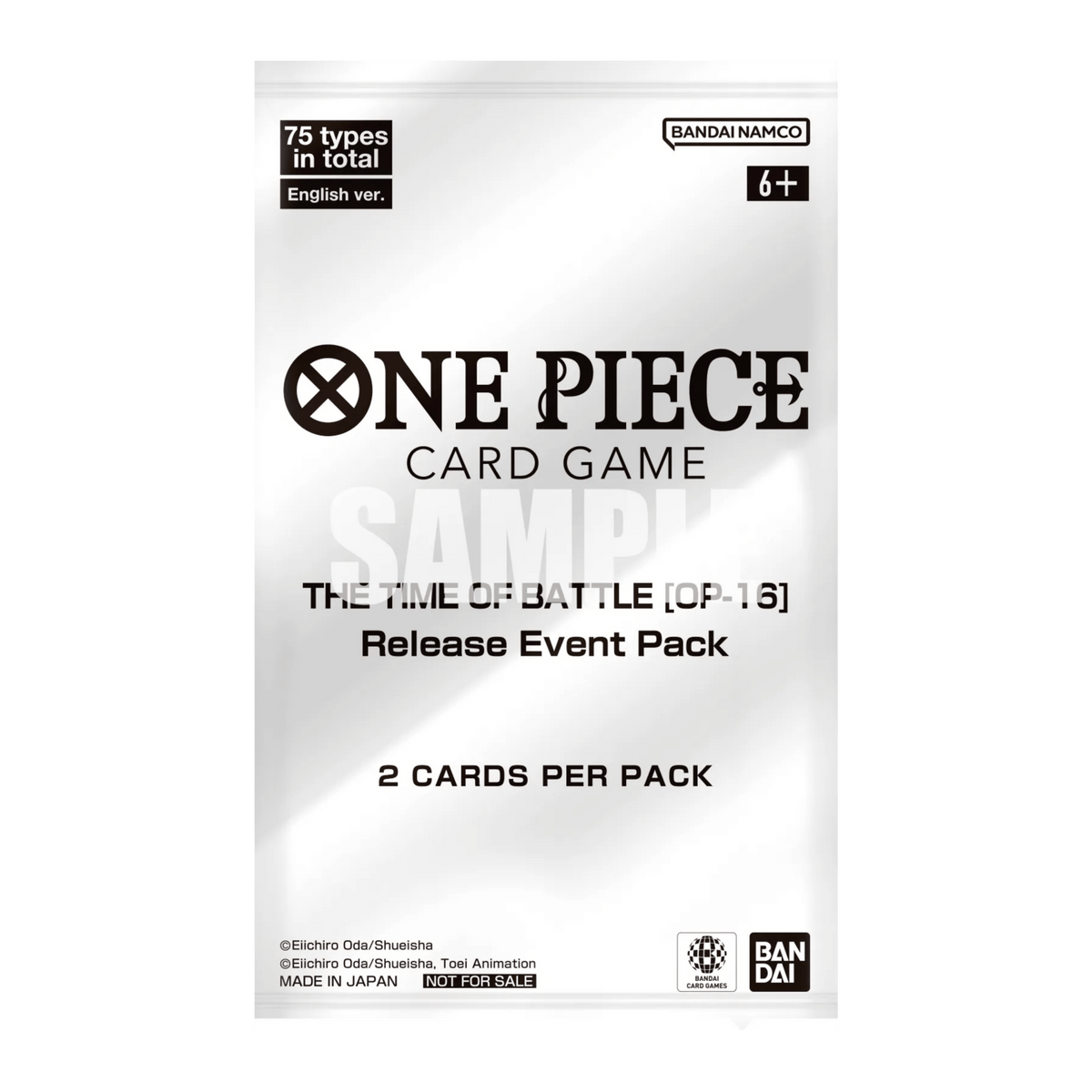 ONE PIECE OP16 "THE TIME OF BATTLE" RELEASE EVENT PACK - INGLÉS - Fridam Store