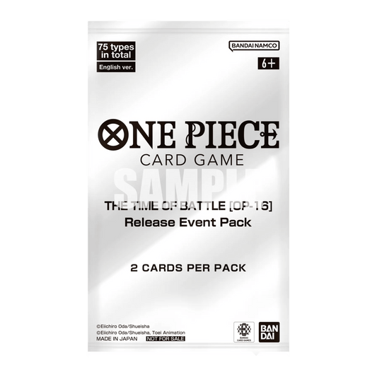 ONE PIECE OP16 "THE TIME OF BATTLE" RELEASE EVENT PACK - INGLÉS - Fridam Store