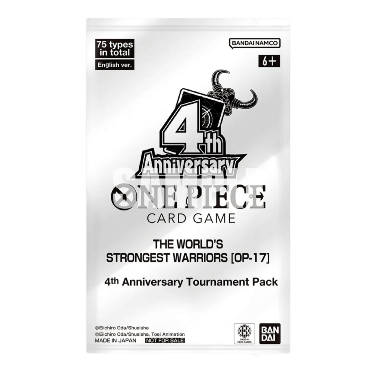 ONE PIECE (OP17) "THE WORLD'S STRONGEST WARRIORS" 4TH ANNIVERSARY TOURNAMENT PACK - INGLÉS - Fridam Store