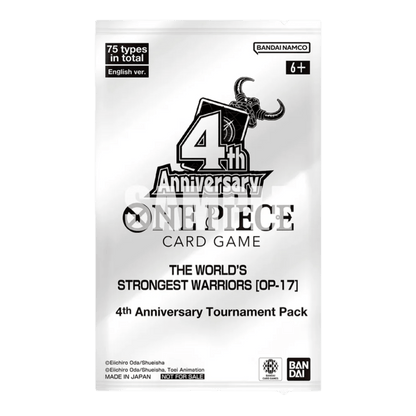 ONE PIECE (OP17) "THE WORLD'S STRONGEST WARRIORS" 4TH ANNIVERSARY TOURNAMENT PACK - INGLÉS - Fridam Store