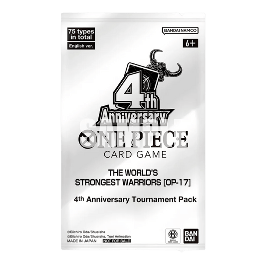 ONE PIECE (OP17) "THE WORLD'S STRONGEST WARRIORS" 4TH ANNIVERSARY TOURNAMENT PACK - INGLÉS - Fridam Store
